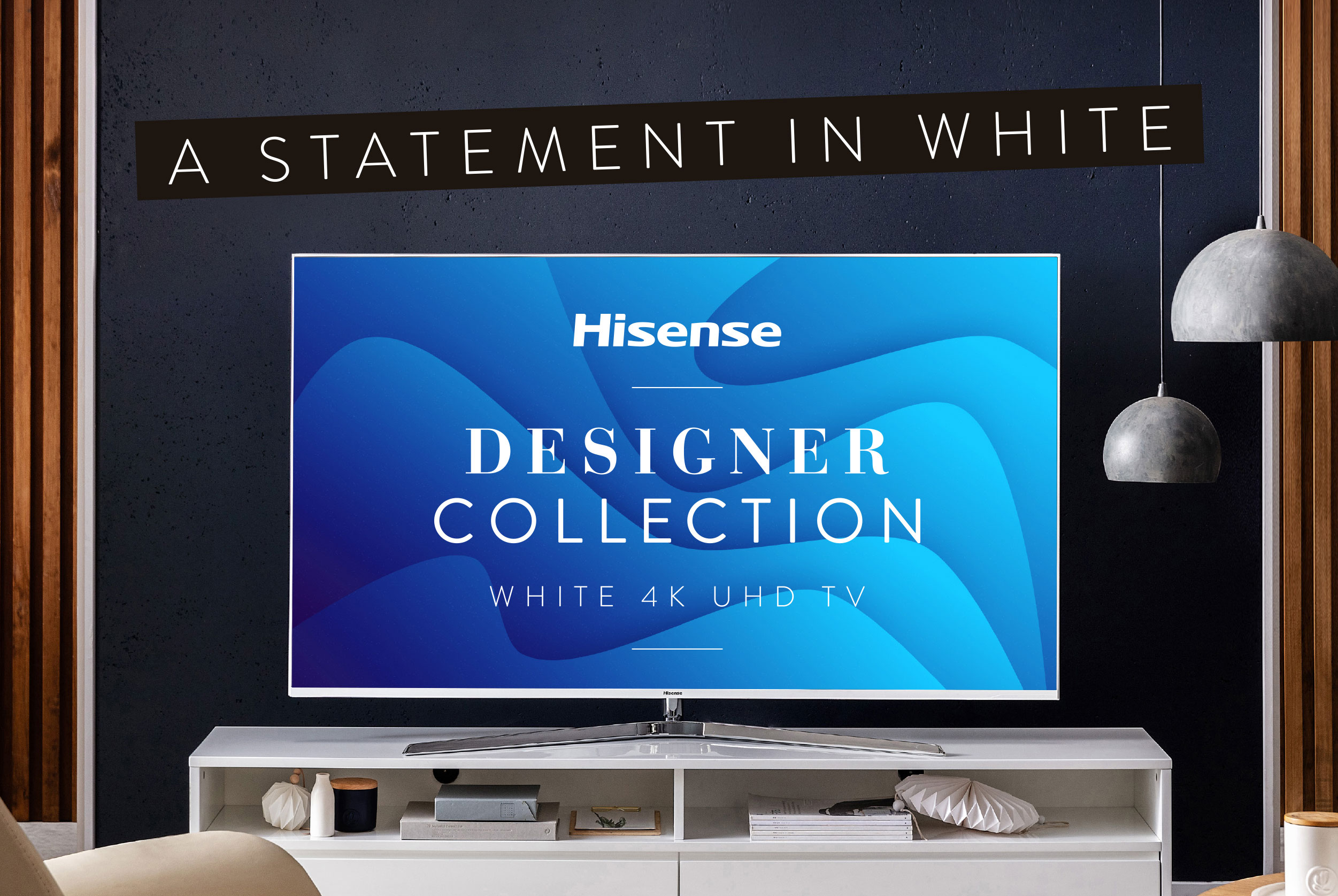 Hisense Designer Collection - White 4k UHD TV