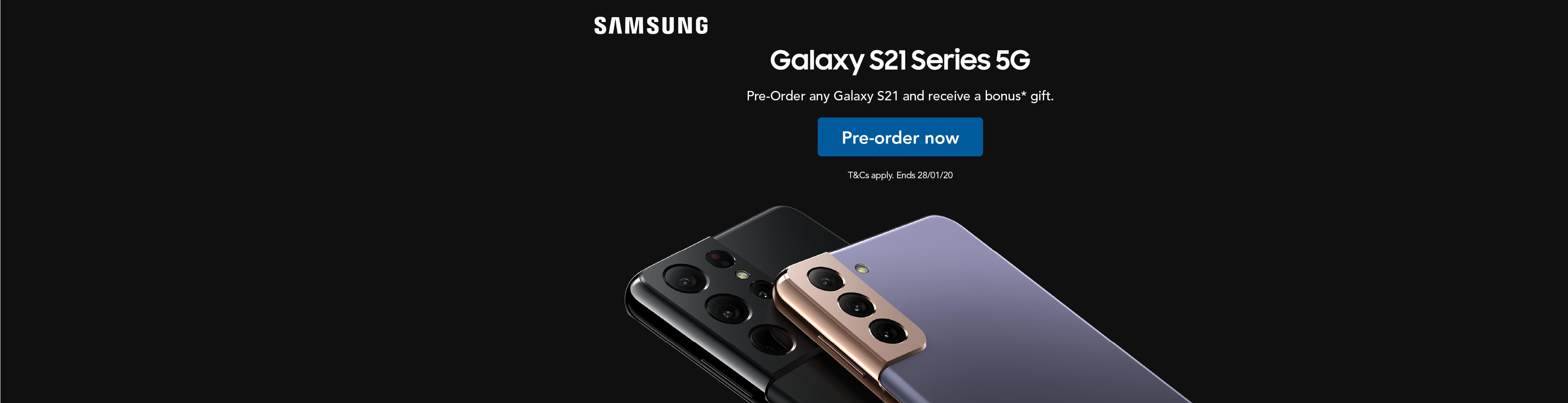 Pre-order any Galaxy S21