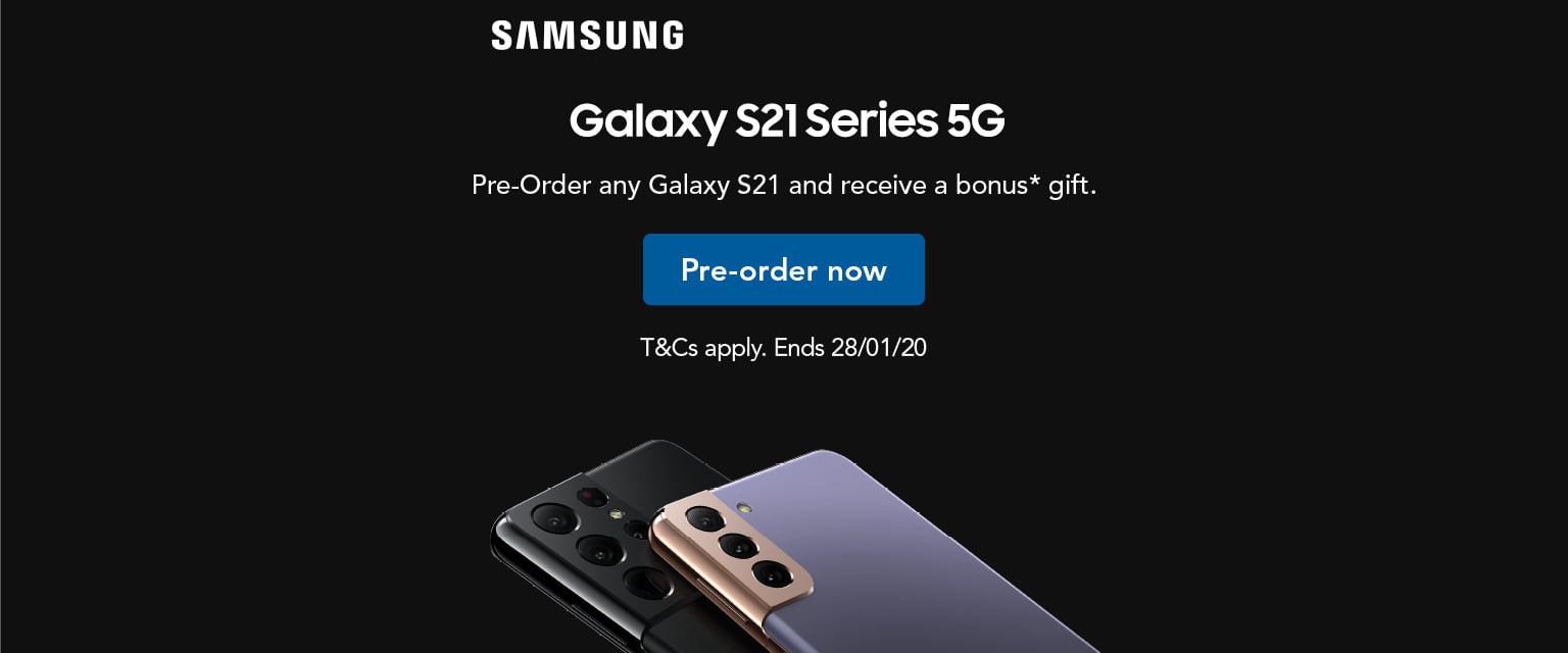 Pre-order any Galaxy S21
