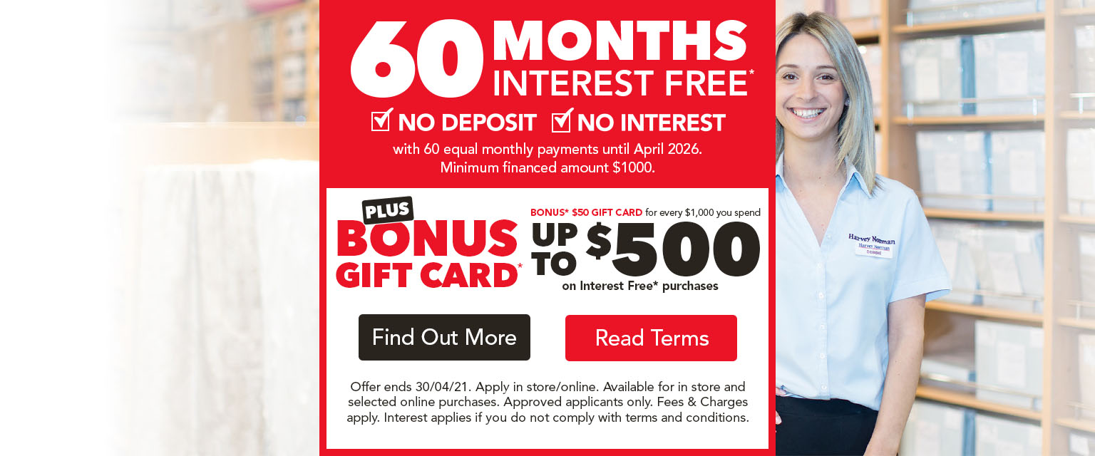 60 Months Interest Free