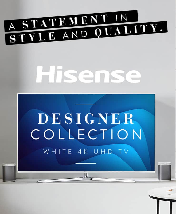 Hisense Designer Collection - White 4k UHD TV