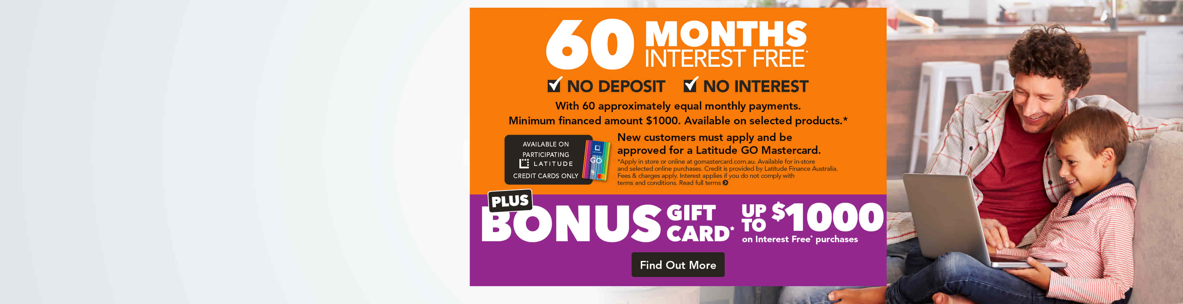 60 Months Interest Free